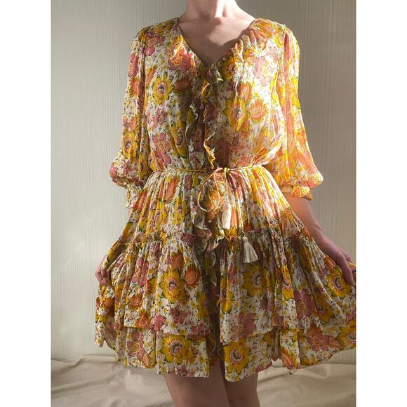 CLEOBELLA Audrey Floral Mini Dress in Lucia Print US SMALL NWT - Picture 2 of 13